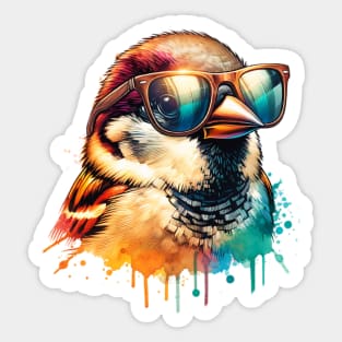 Cute House Sparrow Sticker